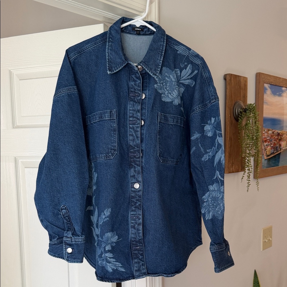 Floral Denim Jacket